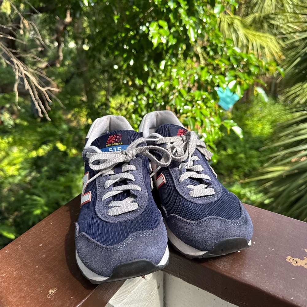 New Balance Kids' Navy and Gray Sneakers